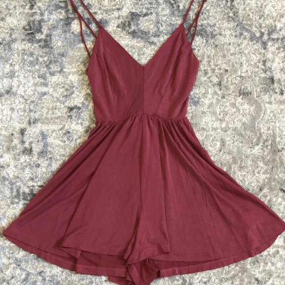 Urban Outfitters Silence + Noise Red Romper Small - Picture 7 of 11